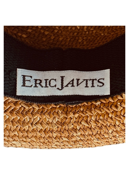 ERIC JAVITS New York Straw Hat w/ Grosgrain Band Excellent Condition main image 5